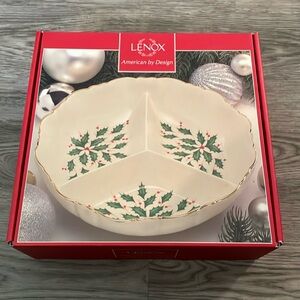 Lenox American By Design Holiday Archive Divided Server 9” 22.86cm.